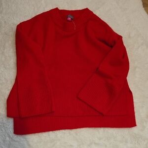 Vince Camuto Red Crewneck Sweater Size Xs